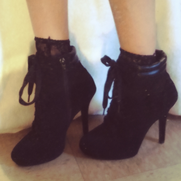 Women's high-heel ankle boots - Picture 5 of 10